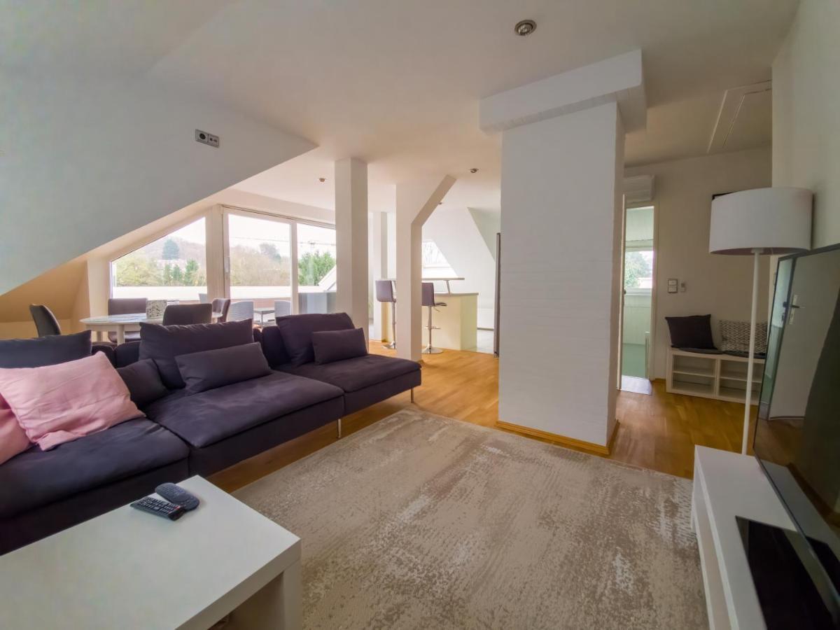 Wohnung mit einer Sauna direkt am Park Wiesbaden Exterior foto